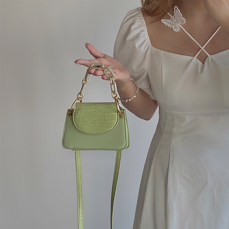 Túi xách đeo chéo phối dây xích thời trang dành cho nữ