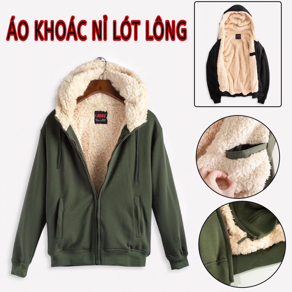 ÁO KHOÁC NỈ LÓT LÔNG LOẠI 1 KÈM HÌNH CHỤP THẬT ( M L XL XXL)