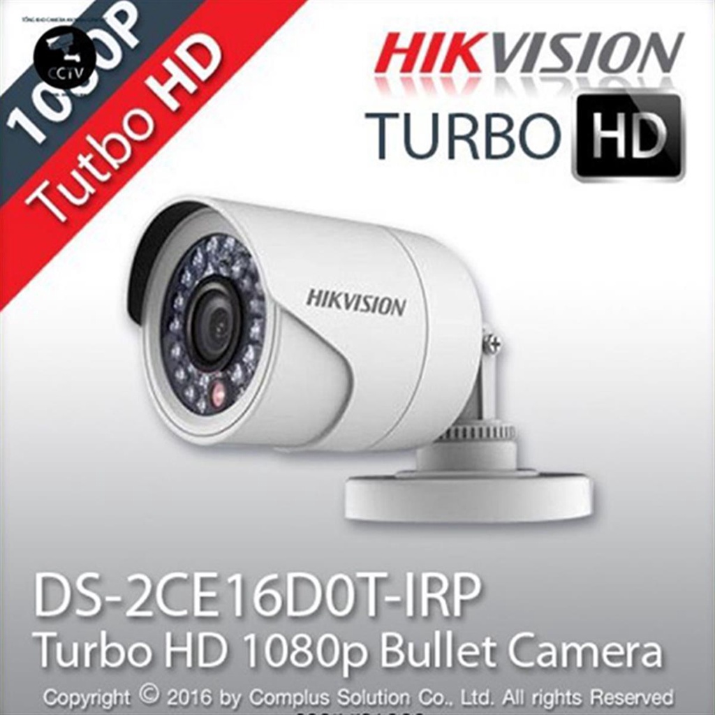 Camera than hồng ngoại HD-TVI Hikvision DS-2CE16DOT-IRP 2.0MP/ DS-2CE16C0T-IRP 1.0MP