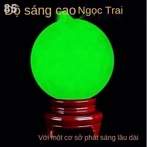 ☎Quả cầu dạ quang Ngọc trai đêm siêu sáng Quả cầu pha lê đá thô siêu sáng Đá dạ quang trang trí phòng đồ trang trí đồ th