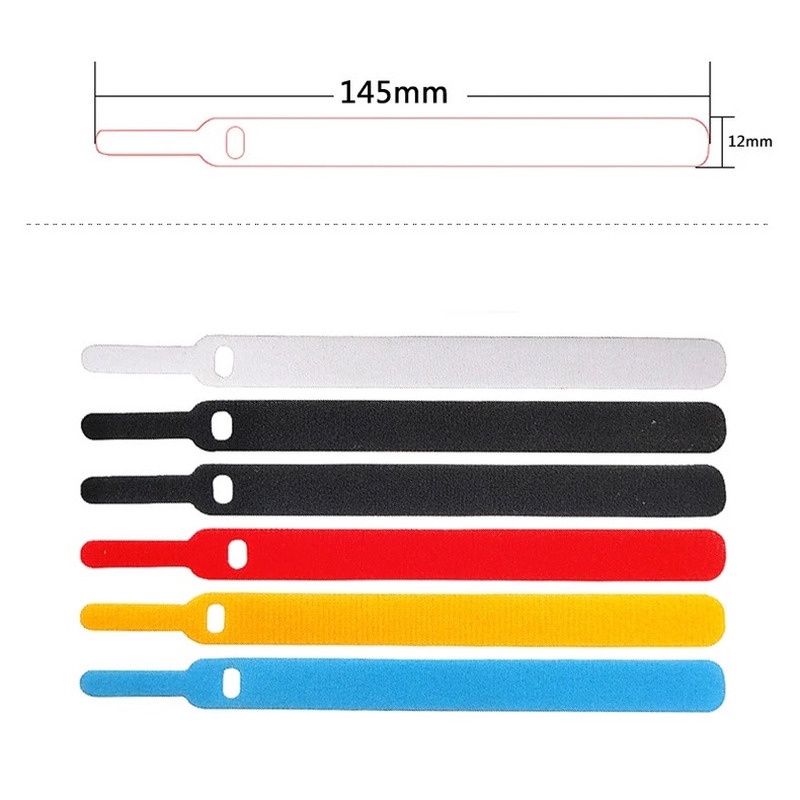 1 Dây Buộc Dây Cáp Đa Năng Bằng Nylon Màu Kẹo