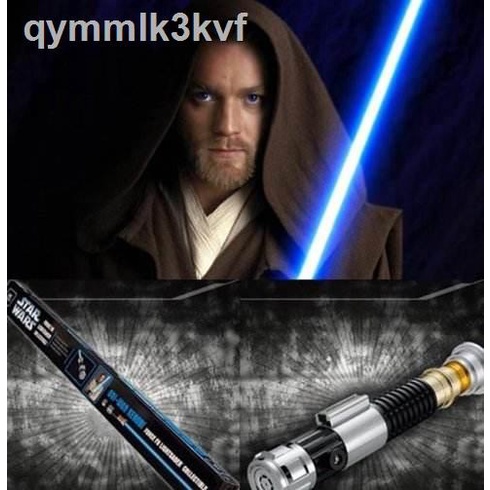 ♙ ۞  ◄ﺴ∏Thanh kiếm Laser dành cho người lớn chính hãng Star Wars Lightsaber Hasbro Obi-Wan Công cụ phát sáng k
