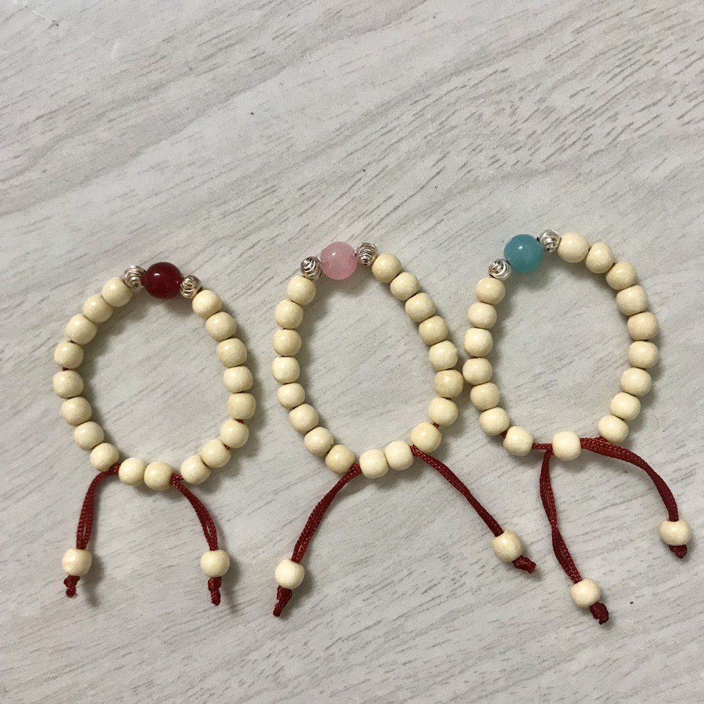 [Siêu rẻ] Vòng dâu tằm cho bé ngủ ngon, tránh tà, vía dữ