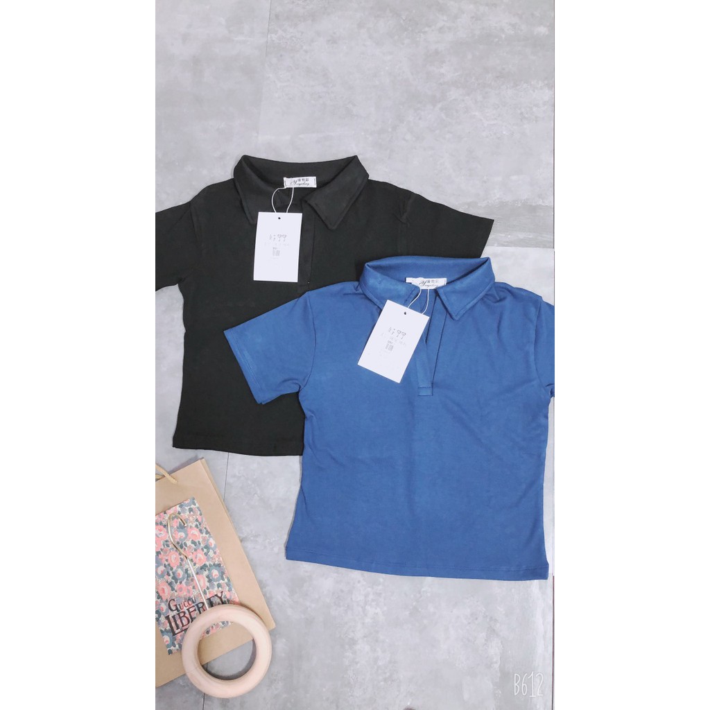 [SỈ LẺ] ÁO PHÔNG CROPTOP CỔ ĐỨC 4 MÀU BN | BigBuy360 - bigbuy360.vn