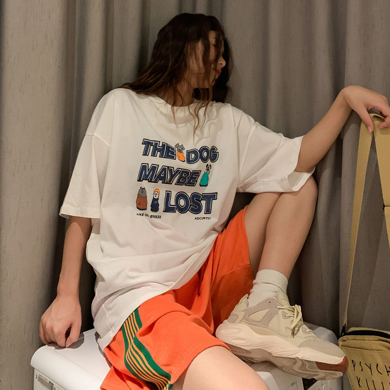 NRVP Áo thun cổ tròn tay ngắn thời trang 2021 dành cho nữ