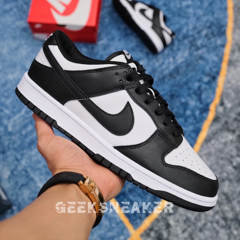 [GeekSneaker] Giày Sneaker Dunk Low Black White 2021