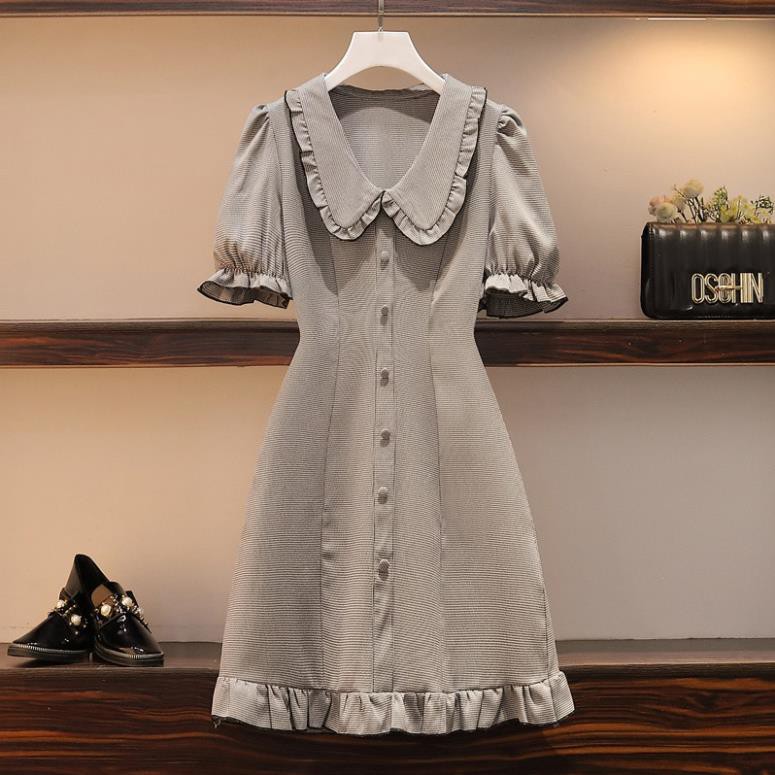 🌸Hàng Order🌸 Váy Bigsize Cổ Bèo Tay Bồng Đính Cúc Dọc Trẻ Trung Năng Động 🌸Hàng Quảng Châu | BigBuy360 - bigbuy360.vn