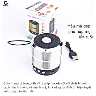 Loa Bluetooth mini USB Thẻ Nhớ Wster WS-887