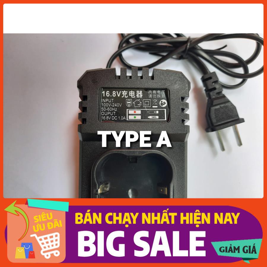 Sạc pin Adapter máy khoan bắt vít 16.8V Type A B