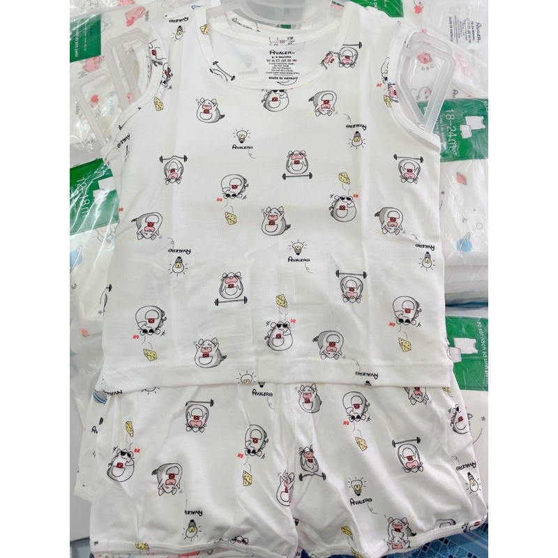 (phủ lý)Bộ ba lỗ petit Avaler size 6-9m đến 2-3y