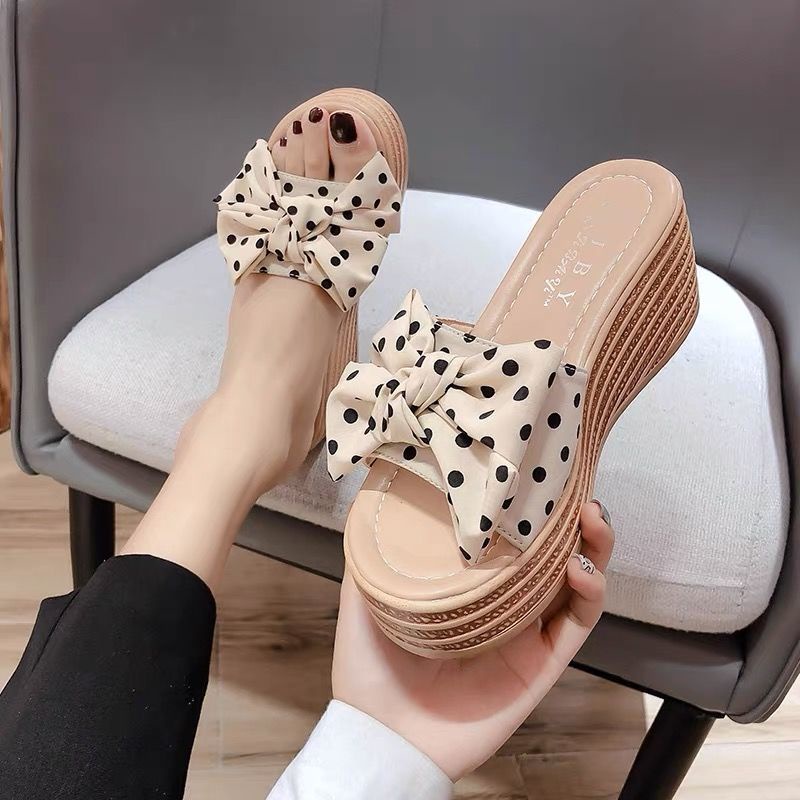 🔥có hàng sẵn🔥Dép Đế Xuồng Dày Dặn Chống Thấm Nước Thời Trang Mùa Hè Cho Nữ TTH185