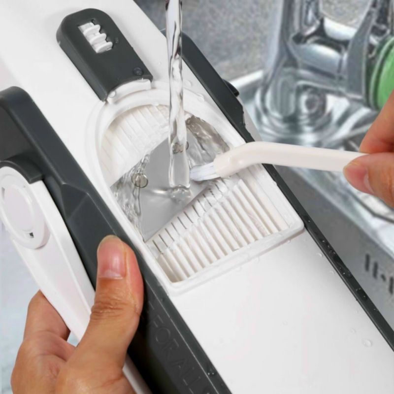 Dụng cụ cắt thái rau củ quả nhà bếp, dạng đứng 4 trong 1, thái lát, thái sợi, bào, tỉa hoa