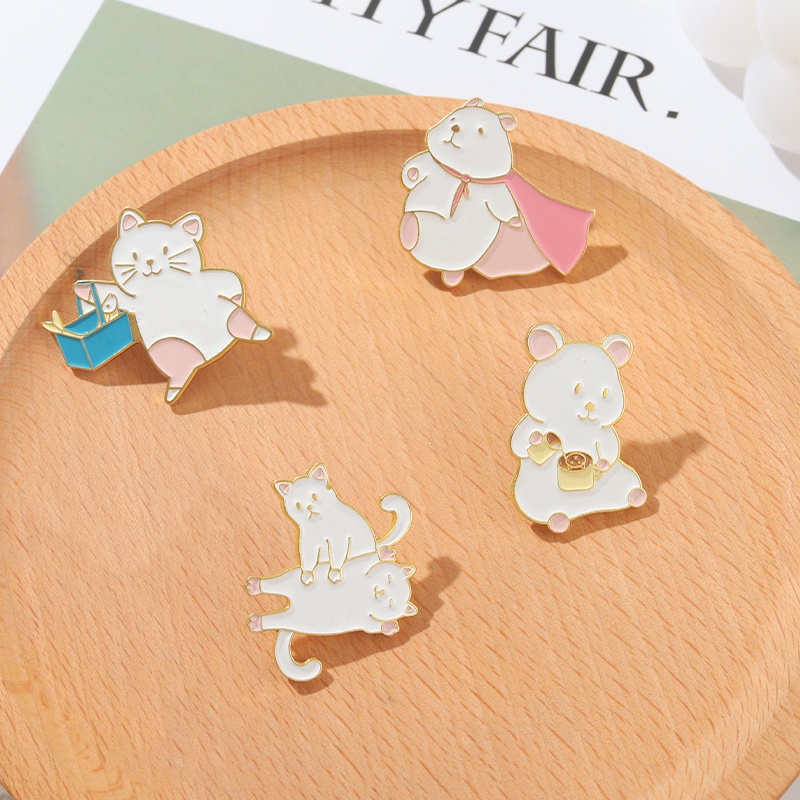 Huy Hiệu Cài Áo Hình Động Vật Hoạt Hình Ngộ Nghĩnh