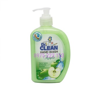 Nước rửa tay diệt khuẩn dưỡng da tinh chất táo Dr. Clean Hand Wash Apple 500ml