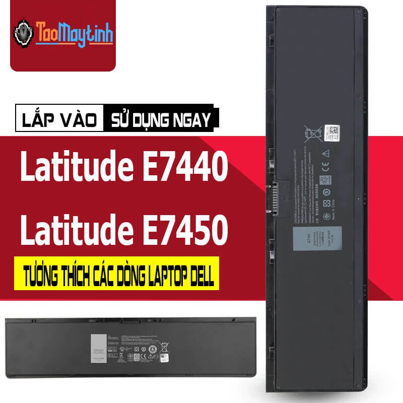 Pin Laptop Dell Latitude E7440 E7450 (Type 34GKR 47Wh)