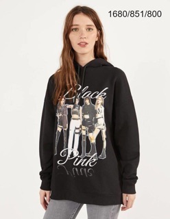 Áo Hoodies Blackpink [hãng BERSHKA][AUTHENTIC]