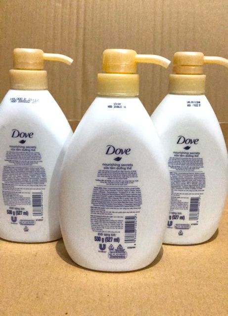 Sữa Tắm Dưỡng Thể Dove 530g Căng Bóng Thư Giãn/Sáng Mịn