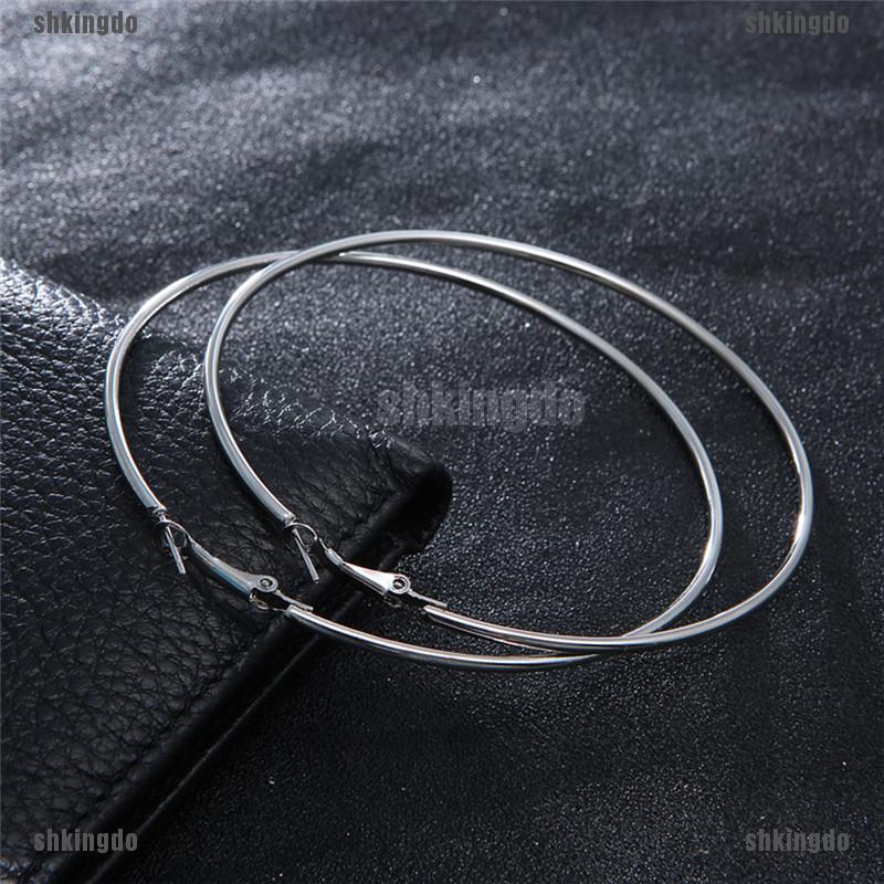 Khuyên tai dáng tròn cỡ lớn quyến rũ cho nữ