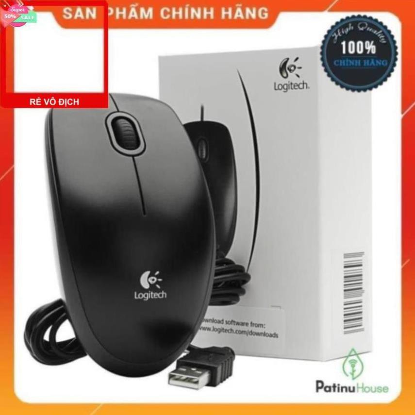 [Chính hãng Digiworld] Chuột máy tính có dây Logitech B100 Optical USB Mouse