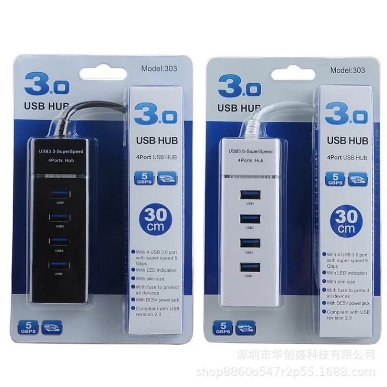 (Chính Hãng) [Hub usb 3.0] Bộ chia USB từ 1 thành 4 cổng usb tốc độ 3.0