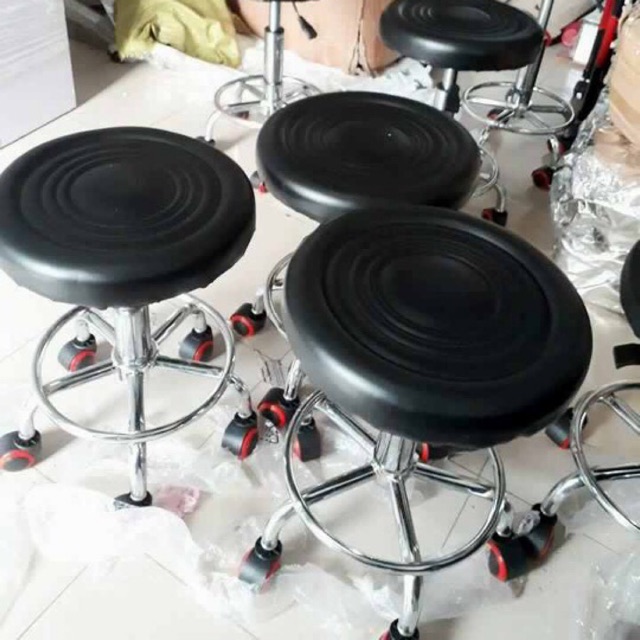 Ghế Đôn Xoay Cắt Tóc Nữ Cao Cấp Nâng Hạ Salon - Mỹ Phẩm Ola