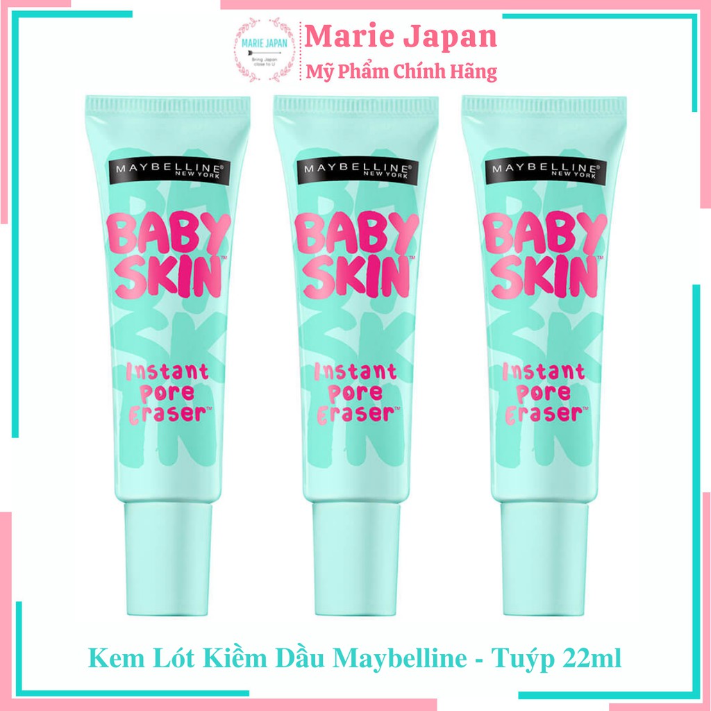 Kem Lót Kiềm Dầu Maybelline Baby Skin Pore Eraser 22ml