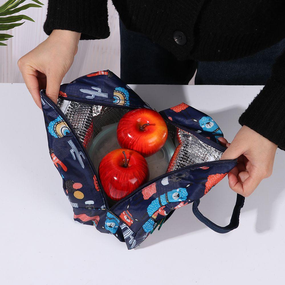 DAPHNE Portable Lunch Bag Messenger Shoulder Bag Cooler Bag Lunch Box Messenger Bag Thermal Insulated Food Storage Casual Large Capacity Ladies Handbag