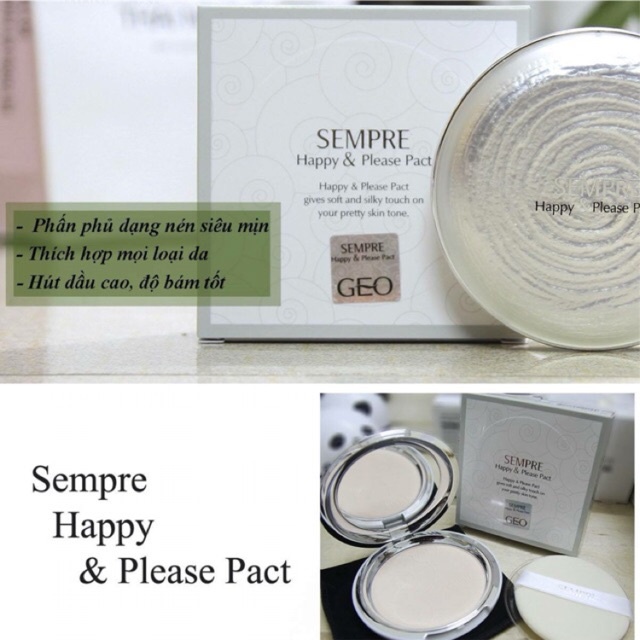 Phấn phủ siêu mịn kiềm dầu Geo Tone tự nhiên Hàn Quốc | BigBuy360 - bigbuy360.vn