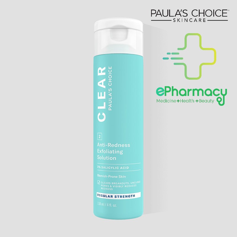 Paula's Choice Clear Regular Strength Anti-Redness Exfoliating Solution - Dung dịch ngừa mụn, ban đỏ 6200 118ml