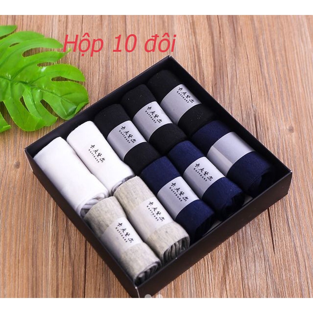 Hộp 10 đôi tất nam siêu chống thối Nhật.tất nam cổ ngắn,