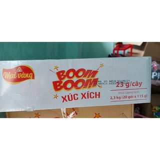 Mã GROSALE2 giảm 8% đơn 150K 1 Thùng xúc xích boom boom vissan 100 cây x