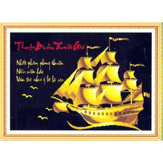 Tranh Đính Đá ABC 3D Thuận Buồm Xuôi Gió 61207 (KHÁCH TỰ ĐÍNH) KT:93X64CM