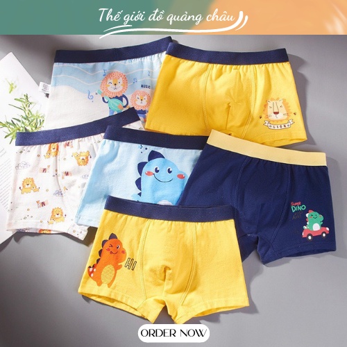 Sét 4 Chiếc Quần Sịp Trẻ Em Chất COTTON Hàng Quảng Châu Cao Cấp (QC20)