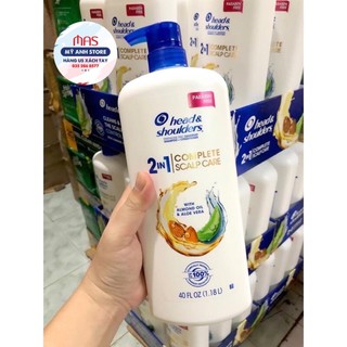 Dầu Gội Xả gàu Head Shoulder 2in1 Almond 1.18L