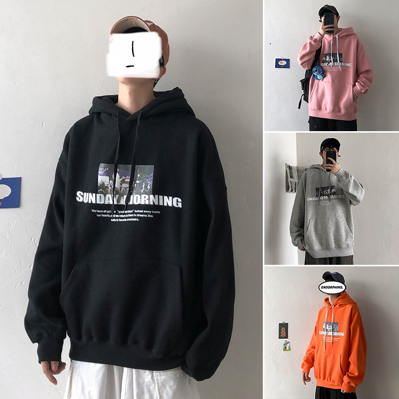 Áo Hoodie Dáng Rộng Thời Trang Hàn Quốc Dành Cho Nam