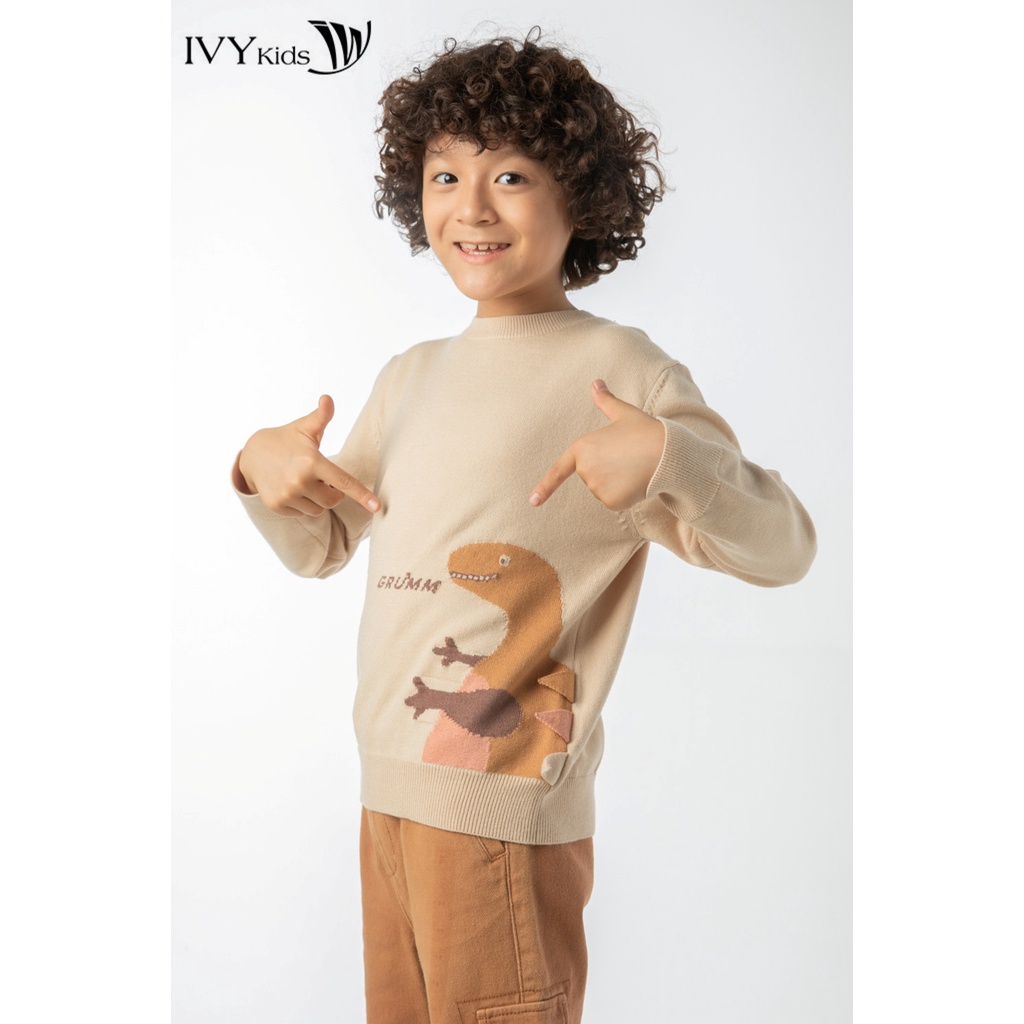 Áo len Grưmm bé trai IVY moda MS 58K1270