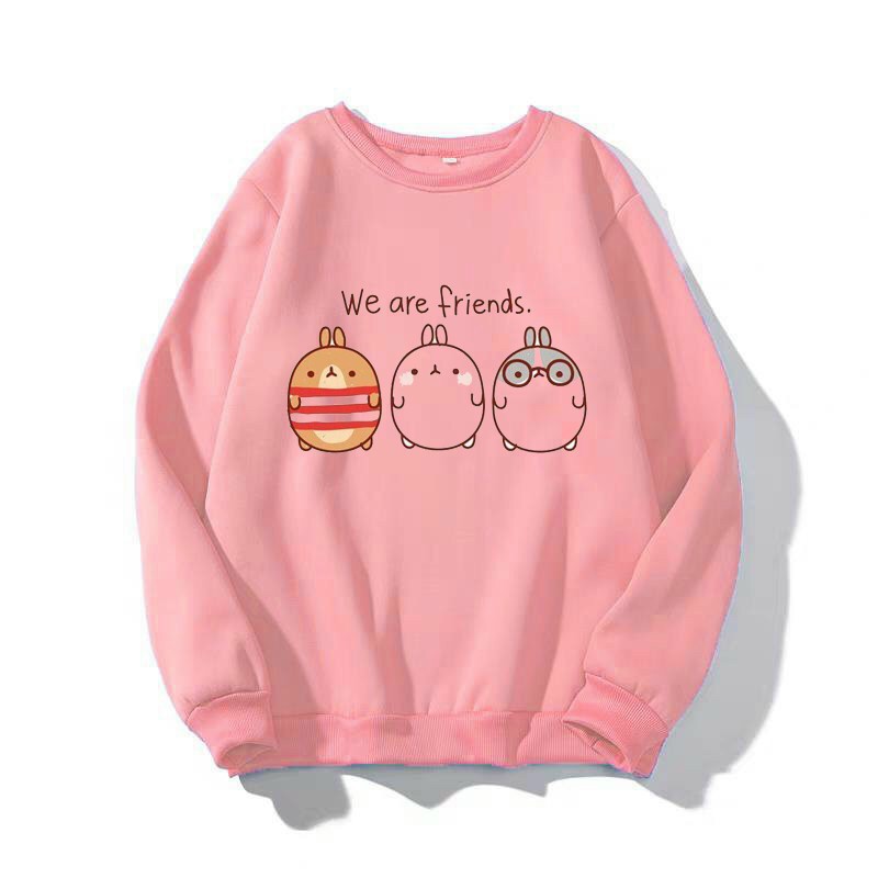 ÁO SWEATER NỈ UNISEX IN 3 GÀ CON FORM NAM NỮ SIÊU DỄ THƯƠNG