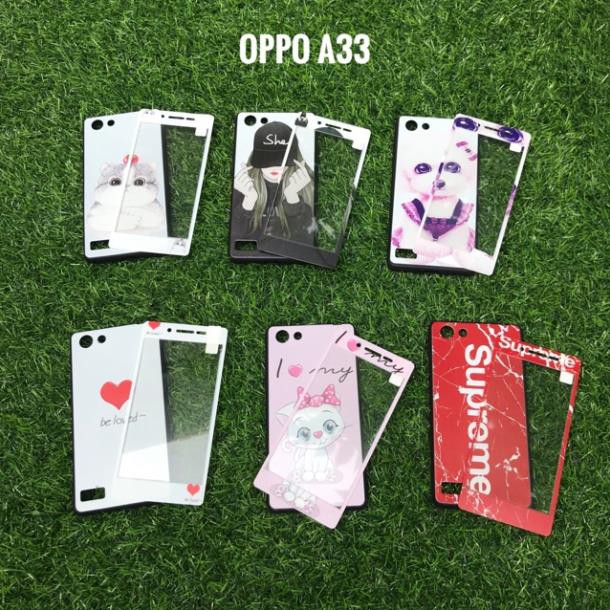 FREESHIP ĐƠN 99K_Ốp Oppo Neo7 A33 2 Mặt (mặt trước cường lực, mặt sau ốp)