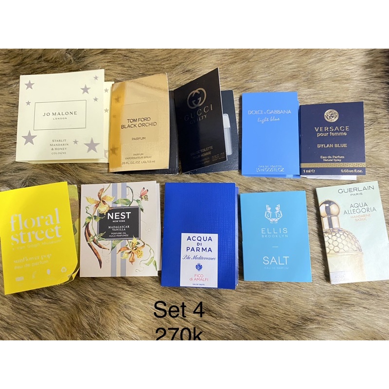 set vial nước hoa các hãng