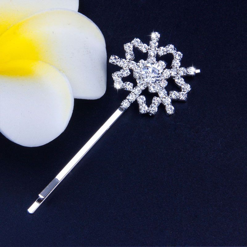 Ghim Cài Áo Hình Bông Tuyết Đính Đá Sang Trọng Cho Nữ