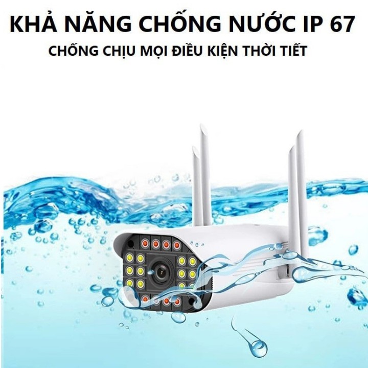 Camera Wifi 360 Ngoài Trời Yoosee ZQ39 - 3.0MPX , 20 led , xem đêm có màu, đàm thoại 2 chiều, Cảnh Báo chuyển động ,IP67 | WebRaoVat - webraovat.net.vn