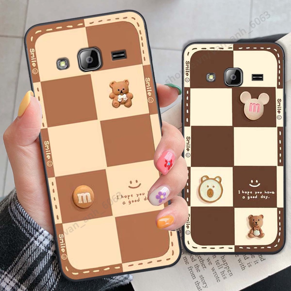 Ốp lưng Samsung J310 / J3 2016 hình gấu, kẹo dễ thương cute