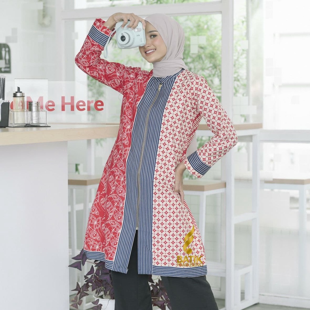 Áo Làm Việc Văn Phòng Dài Tay Bằng Cotton In Họa Tiết Jakarta Solo Cỡ Lớn Sang Trọng Thời Trang Hàng Chính Hãng Cho Nữ