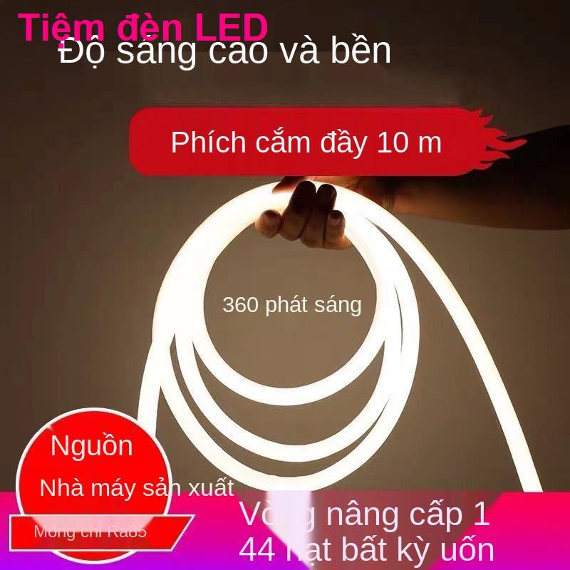 đèn led tròn có neon linh hoạt phát sáng 360 độ làm nổi bật trang trí chiếu ngoài trời Ống 220v chống thấm nước