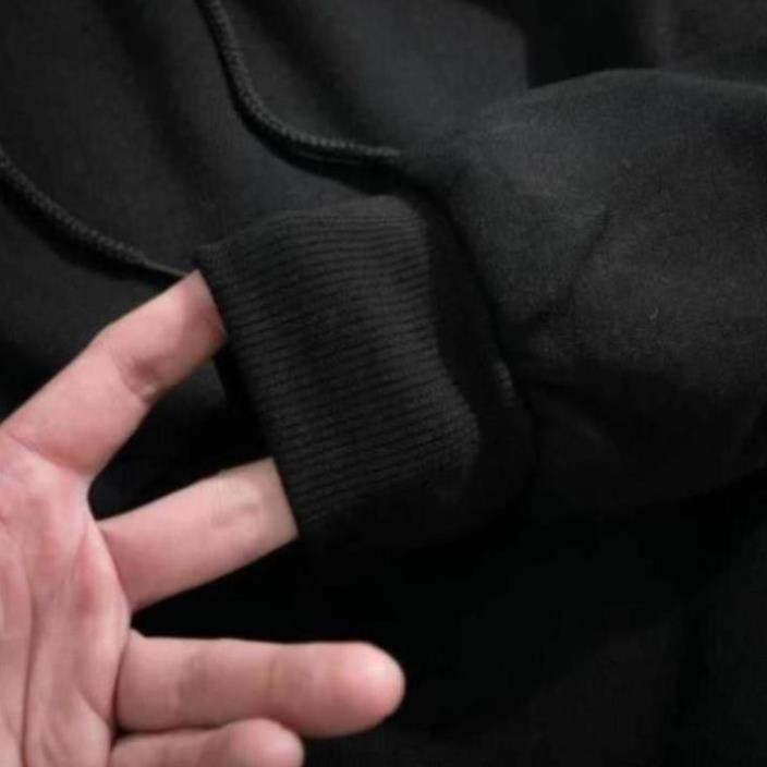 Áo Hoodie đôi nam nữ unisex form rộng trơn trắng đen có mũ đẹp chất nỉ phong cách trẻ trung Hàn Quốc | BigBuy360 - bigbuy360.vn