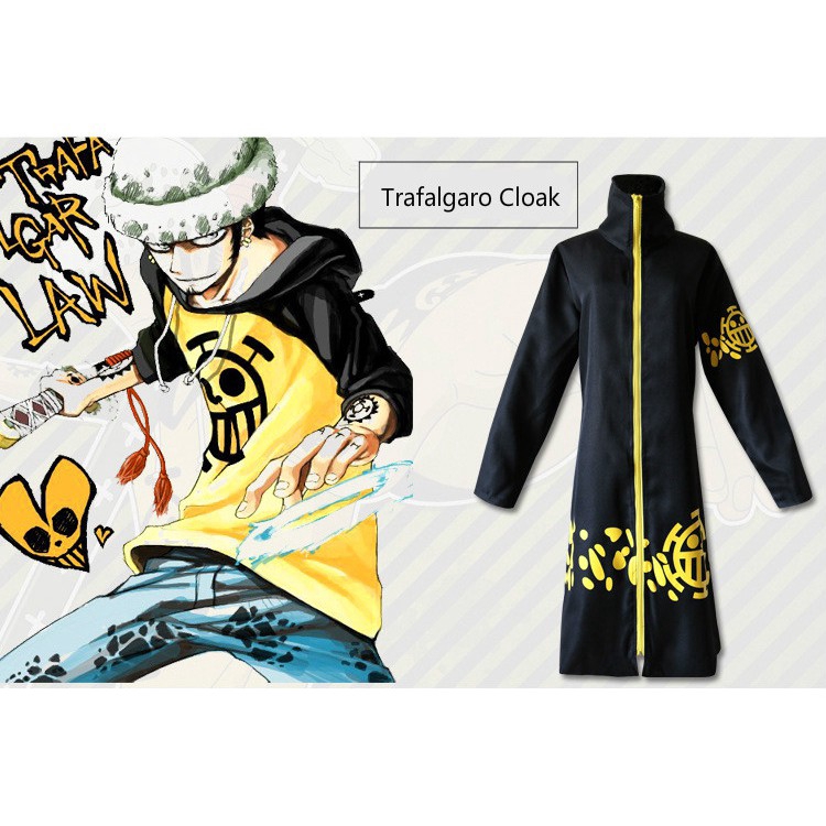One Piece cos 2 năm sau Trafalgar cos quần áo Luo jacket cloak cosplay trang phục anime