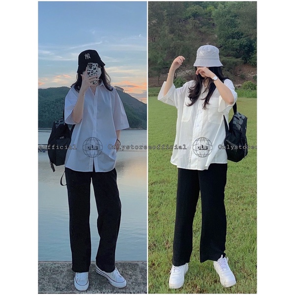 sơ mi trắng và quần đen nhà onlystoreofficial(nhận hàng có vấn đề liên hệ shop trước khi đánh giá | BigBuy360 - bigbuy360.vn