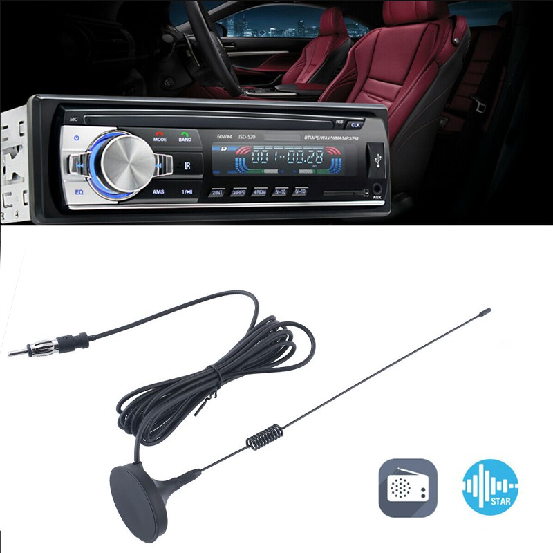 Ăng ten bắt tín hiệu radio AM / FM cho xe hơi bằng cao su + kim loại dài 3m cao 27cm | BigBuy360 - bigbuy360.vn