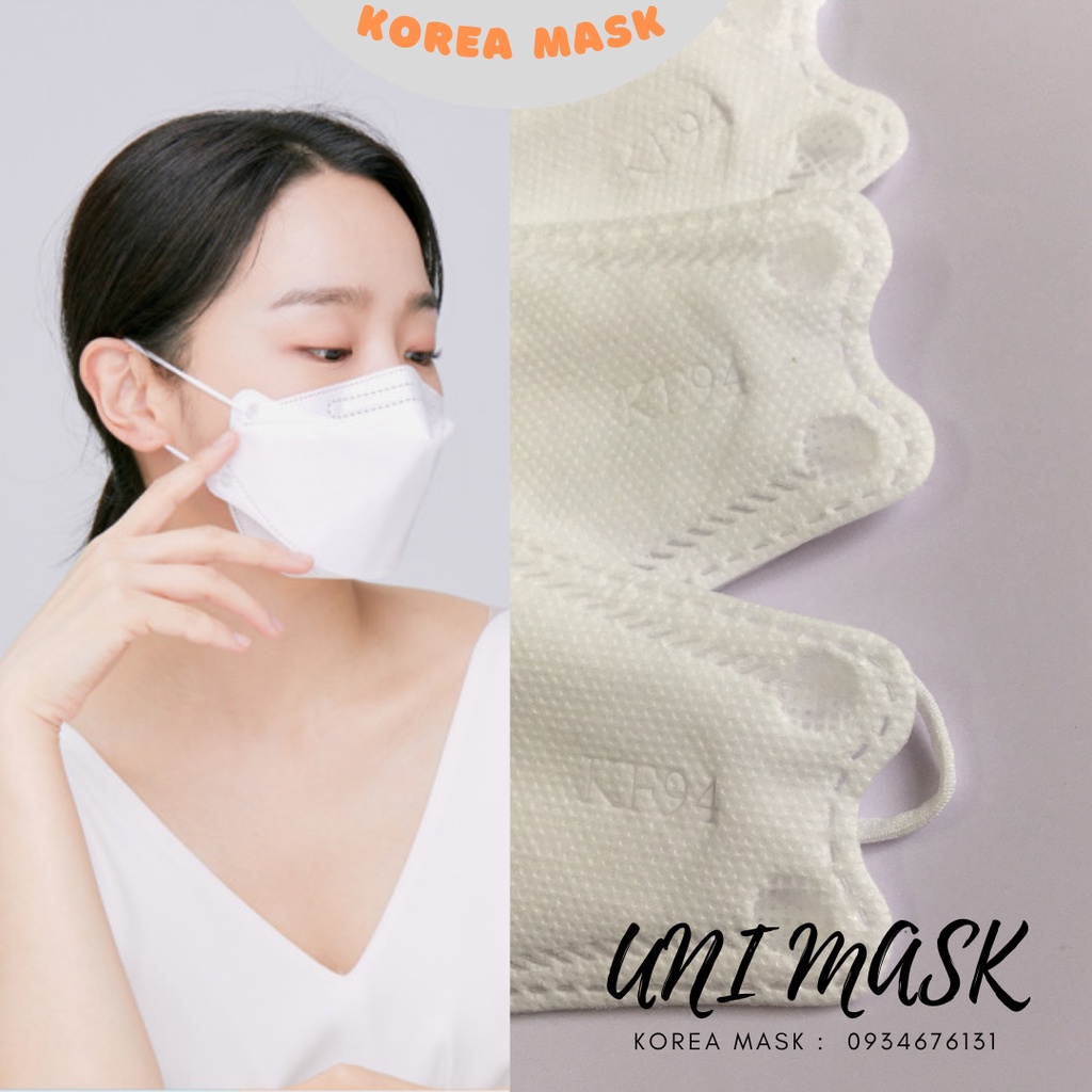 Sỉ Thùng 300 Chiếc Khẩu trang 4 Lớp KF94 UNI MASK Chống Bụi Mịn Và Kháng Khuẩn Hàng Cao Cấp