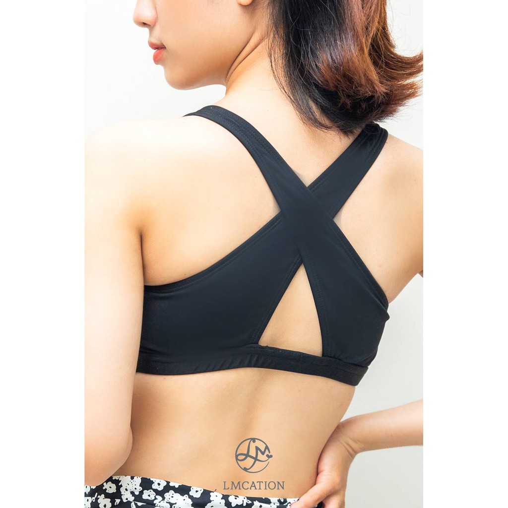 Áo Ngực Thể Thao Nữ LMcation Jane Bikini - Màu Đen